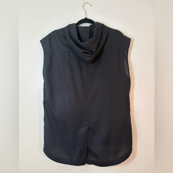 CNC Costume National Unisex Black Hooded Vest Size 50 - Picture 6 of 9